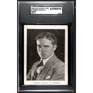1920's Chocolate Sultana y Americano Spanish Charlie Chaplin Card SGC POP 1!!